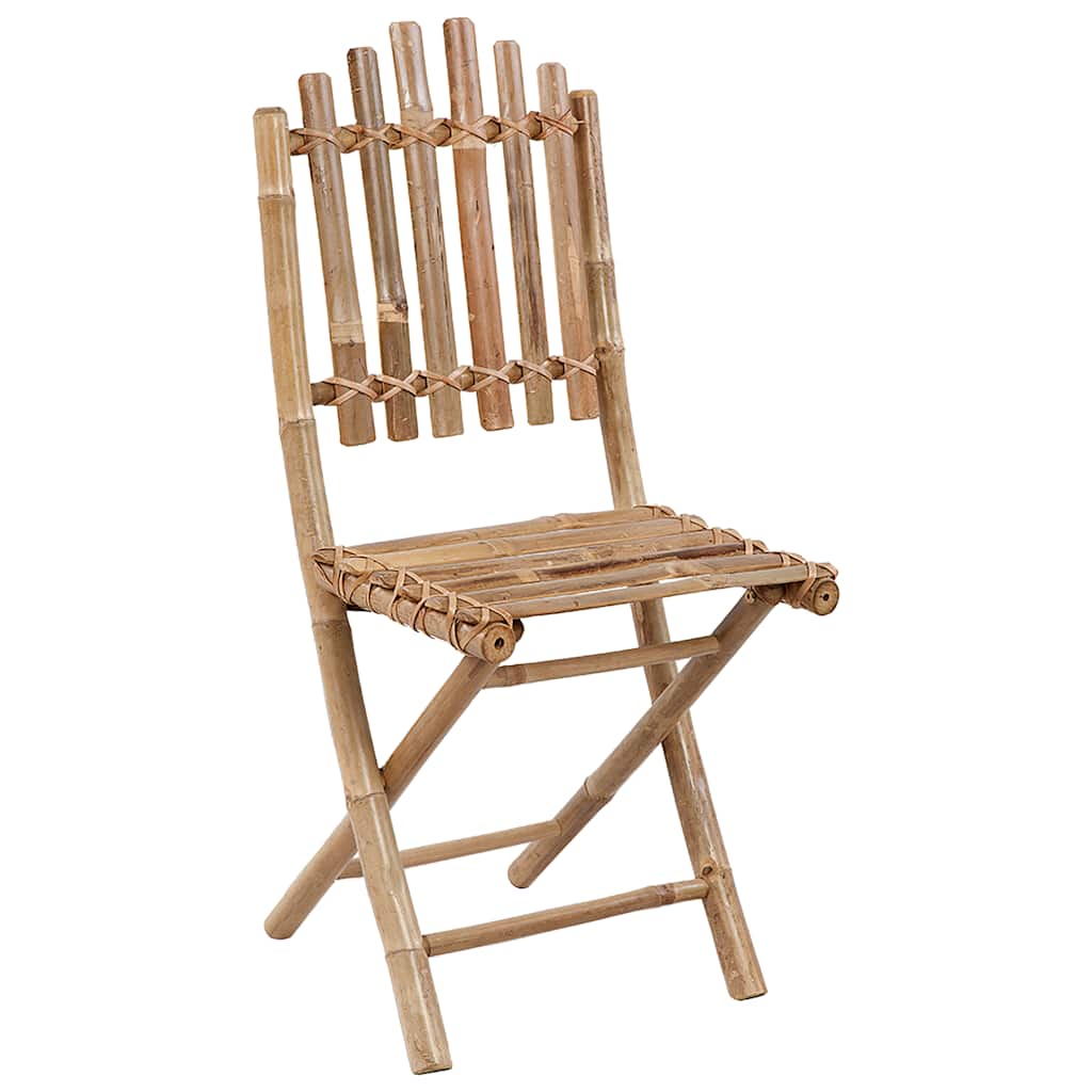 5-delige Tuinset inklapbaar met kussens bamboe is nu te koop bij PeponiXL, paradijselijk wonen!