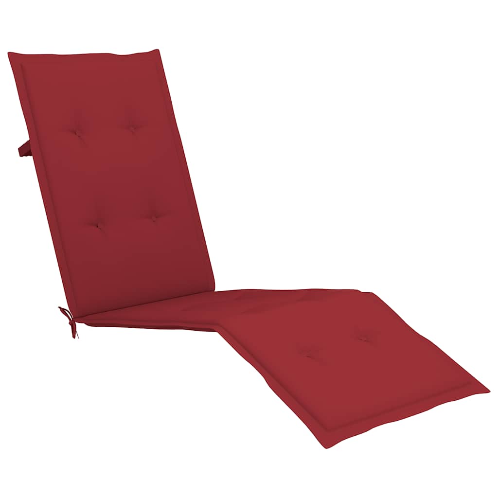 Terrasstoel met voetensteun en kussen massief acaciahout is nu te koop bij PeponiXL, paradijselijk wonen!