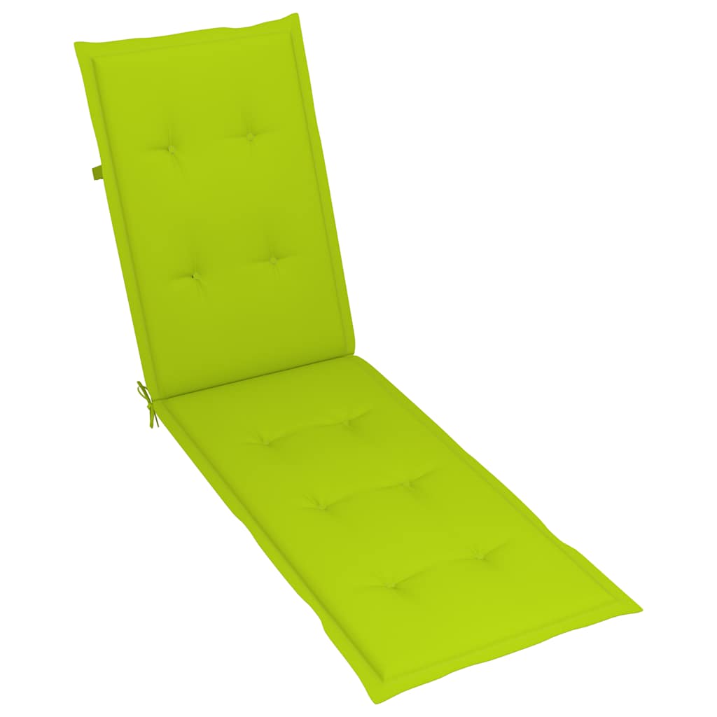 Terrasstoel met voetensteun en kussen massief acaciahout is nu te koop bij PeponiXL, paradijselijk wonen!