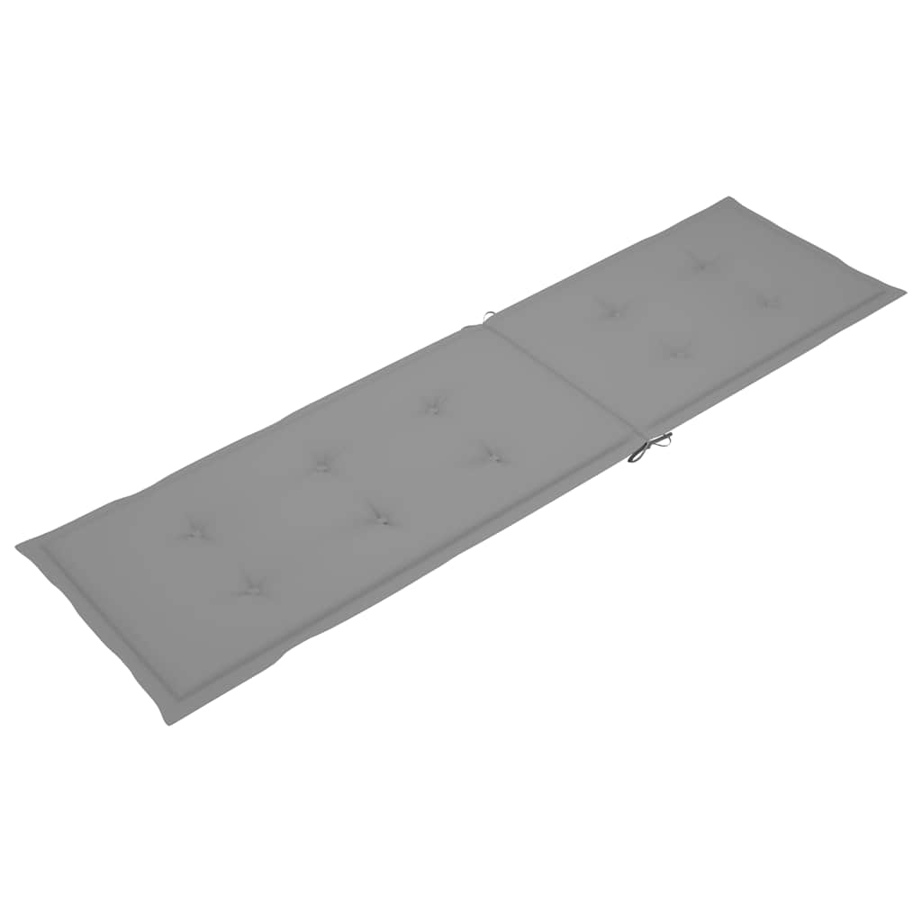 Terrasstoel met voetensteun en kussen massief acaciahout is nu te koop bij PeponiXL, paradijselijk wonen!
