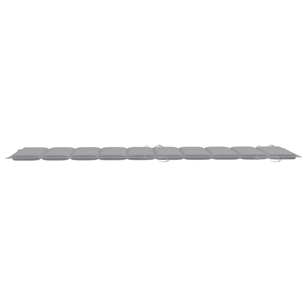 Ligbed met kussen massief acaciahout grijs is nu te koop bij PeponiXL, paradijselijk wonen!