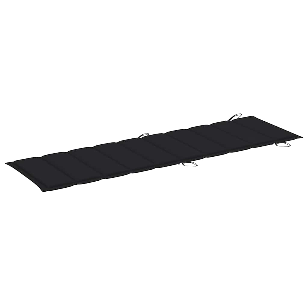 Ligbed met kussen massief acaciahout grijs is nu te koop bij PeponiXL, paradijselijk wonen!