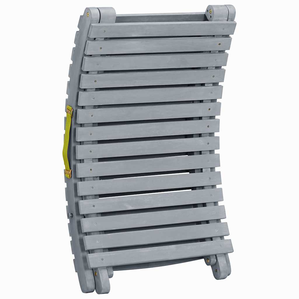 Ligbed met kussen massief acaciahout grijs is nu te koop bij PeponiXL, paradijselijk wonen!