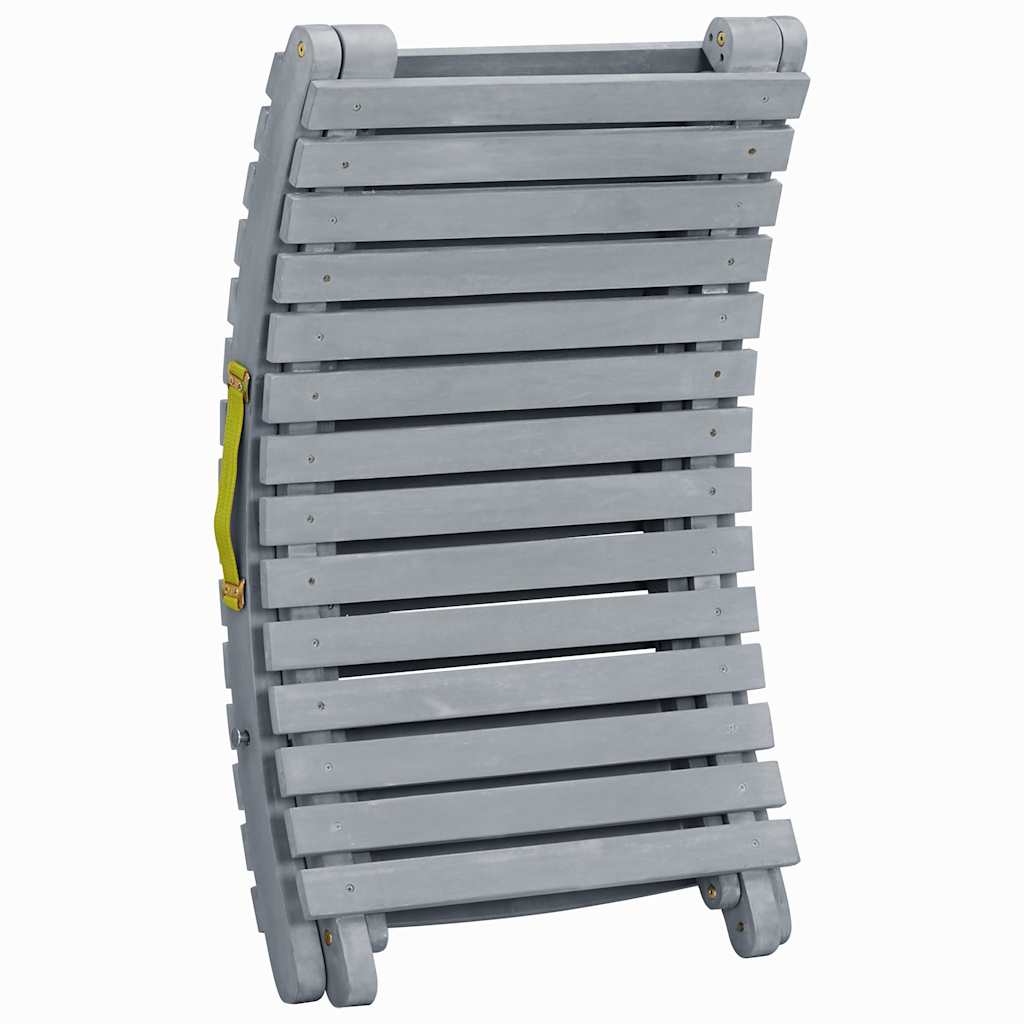 Ligbed met kussen massief acaciahout grijs is nu te koop bij PeponiXL, paradijselijk wonen!