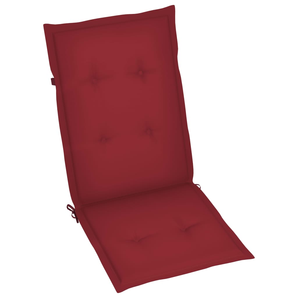 Tuinstoelen 3 st inklapbaar met kussens massief acaciahout is nu te koop bij PeponiXL, paradijselijk wonen!