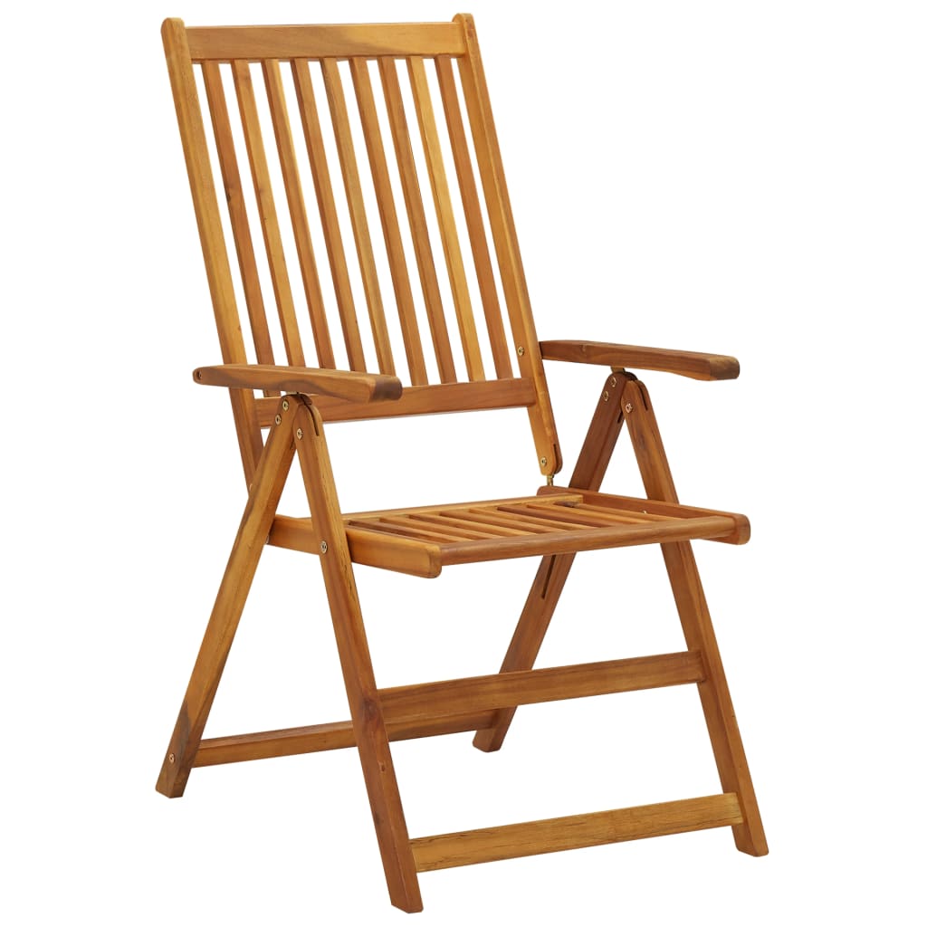 Tuinstoelen 3 st inklapbaar met kussens massief acaciahout is nu te koop bij PeponiXL, paradijselijk wonen!