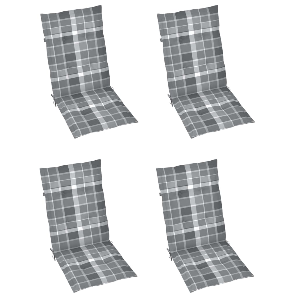 Tuinstoelen 3 st inklapbaar met kussens massief acaciahout is nu te koop bij PeponiXL, paradijselijk wonen!