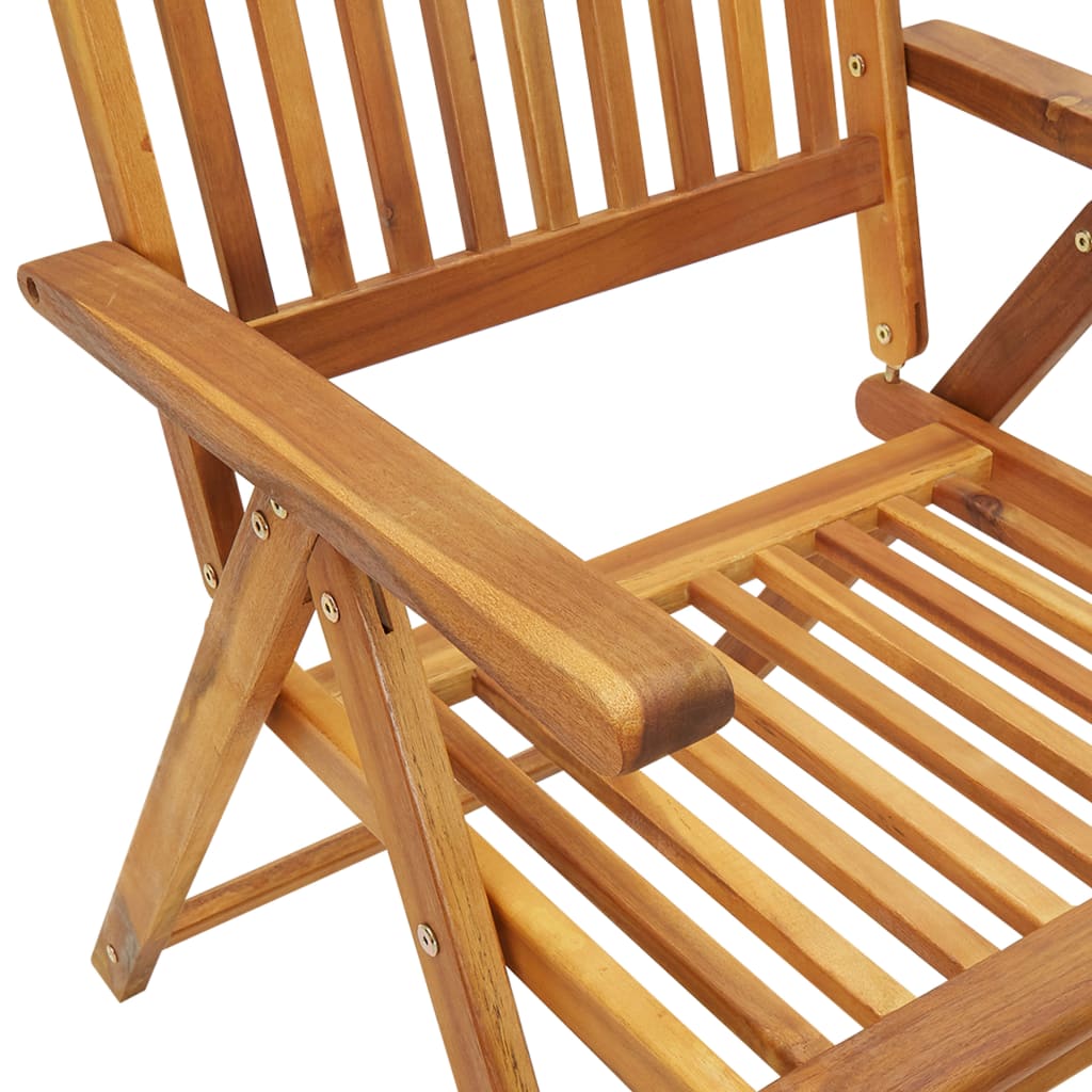 Tuinstoelen 6 st inklapbaar met kussens massief acaciahout is nu te koop bij PeponiXL, paradijselijk wonen!