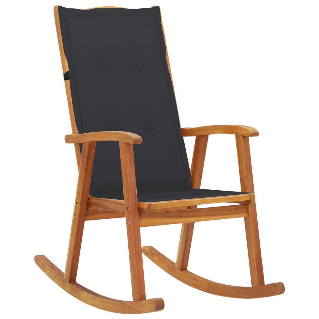 Schommelstoel met kussens massief acaciahout is nu te koop bij PeponiXL, paradijselijk wonen!