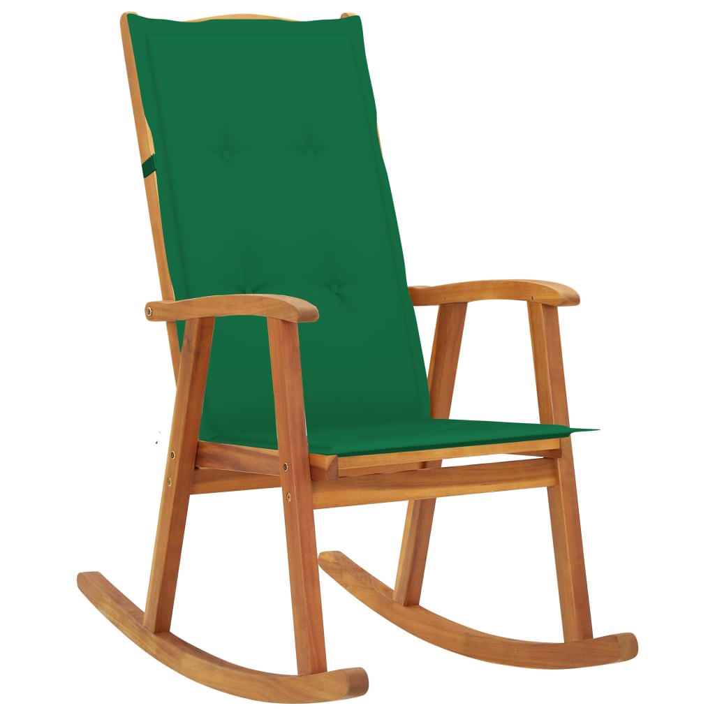 Schommelstoel met kussens massief acaciahout is nu te koop bij PeponiXL, paradijselijk wonen!