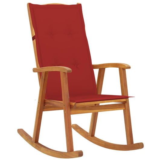 Schommelstoel met kussens massief acaciahout is nu te koop bij PeponiXL, paradijselijk wonen!