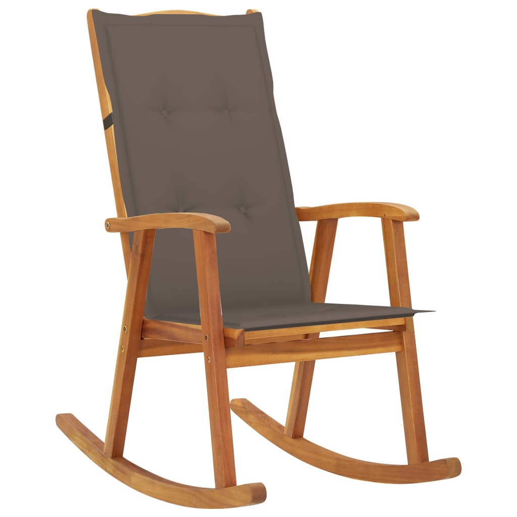 Schommelstoel met kussens massief acaciahout is nu te koop bij PeponiXL, paradijselijk wonen!