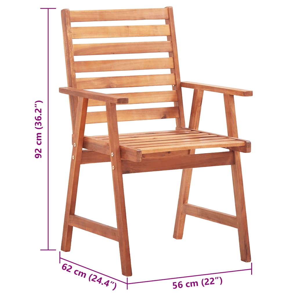 Tuinstoelen 2 st met kussens massief acaciahout is nu te koop bij PeponiXL, paradijselijk wonen!