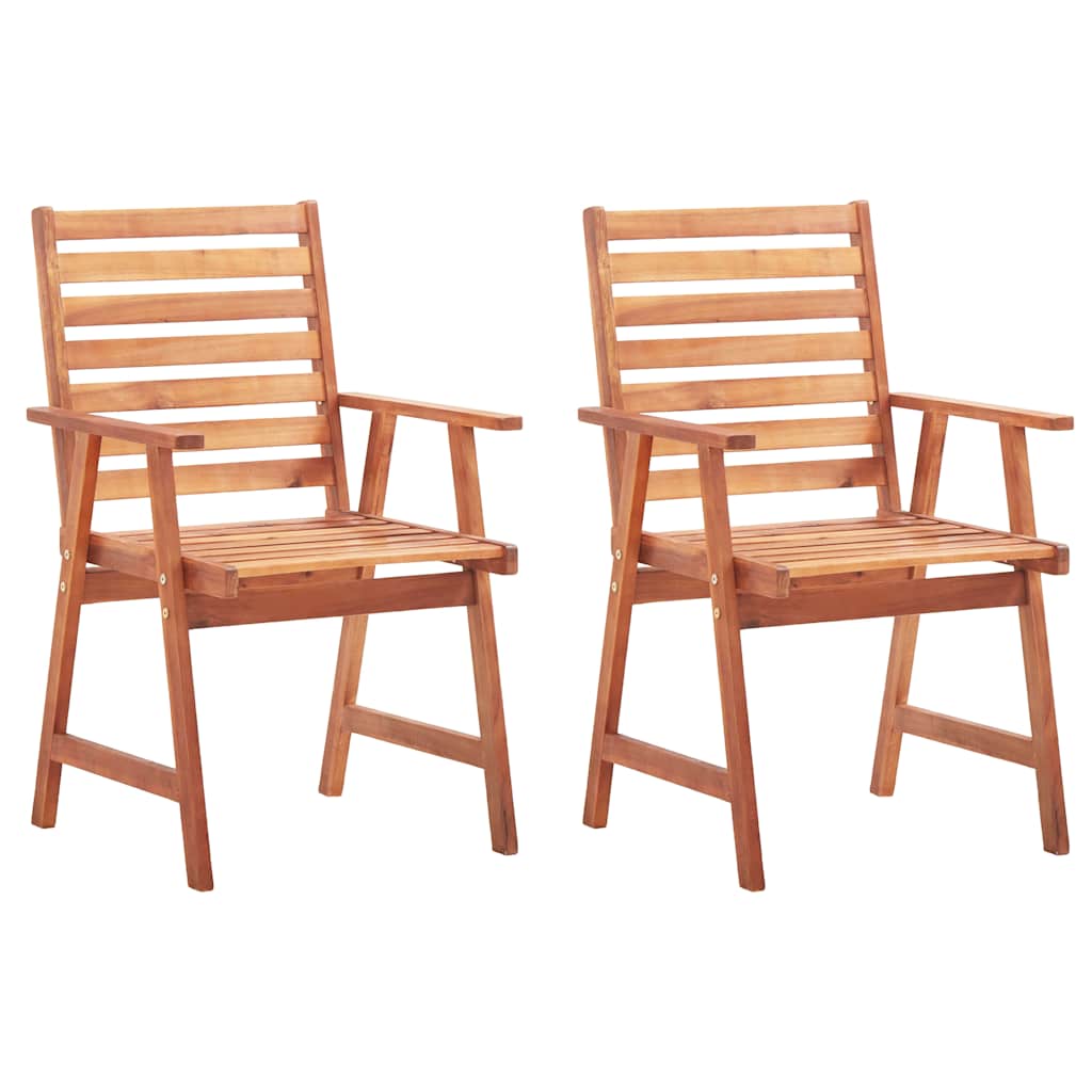 Tuinstoelen 2 st met kussens massief acaciahout is nu te koop bij PeponiXL, paradijselijk wonen!
