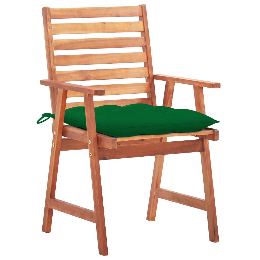 Tuinstoelen 2 st met kussens massief acaciahout is nu te koop bij PeponiXL, paradijselijk wonen!