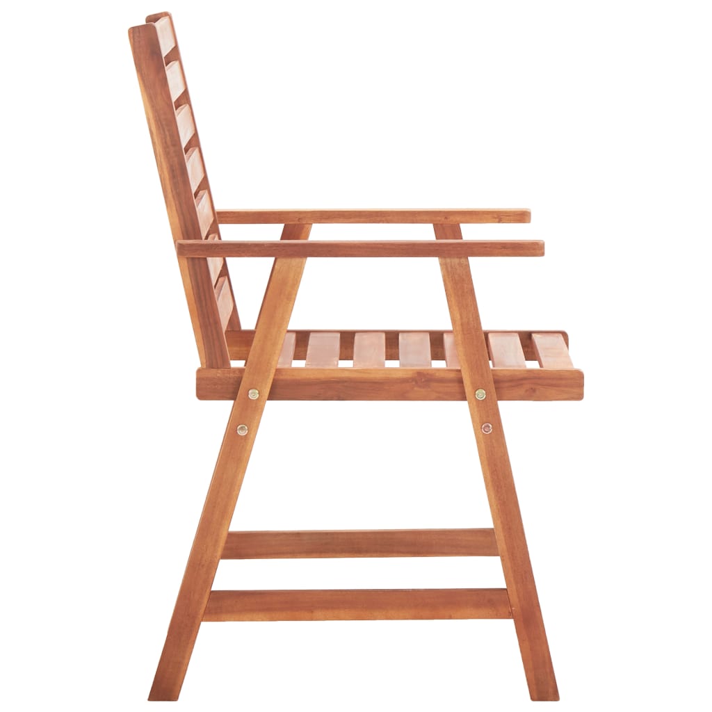 Tuinstoelen 3 st met kussens massief acaciahout is nu te koop bij PeponiXL, paradijselijk wonen!