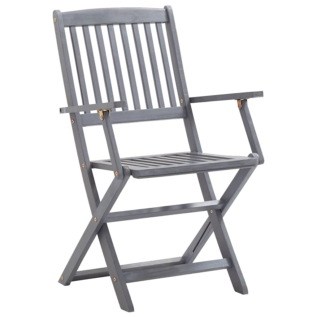 Tuinstoelen 4 st inklapbaar met kussens massief acaciahout is nu te koop bij PeponiXL, paradijselijk wonen!