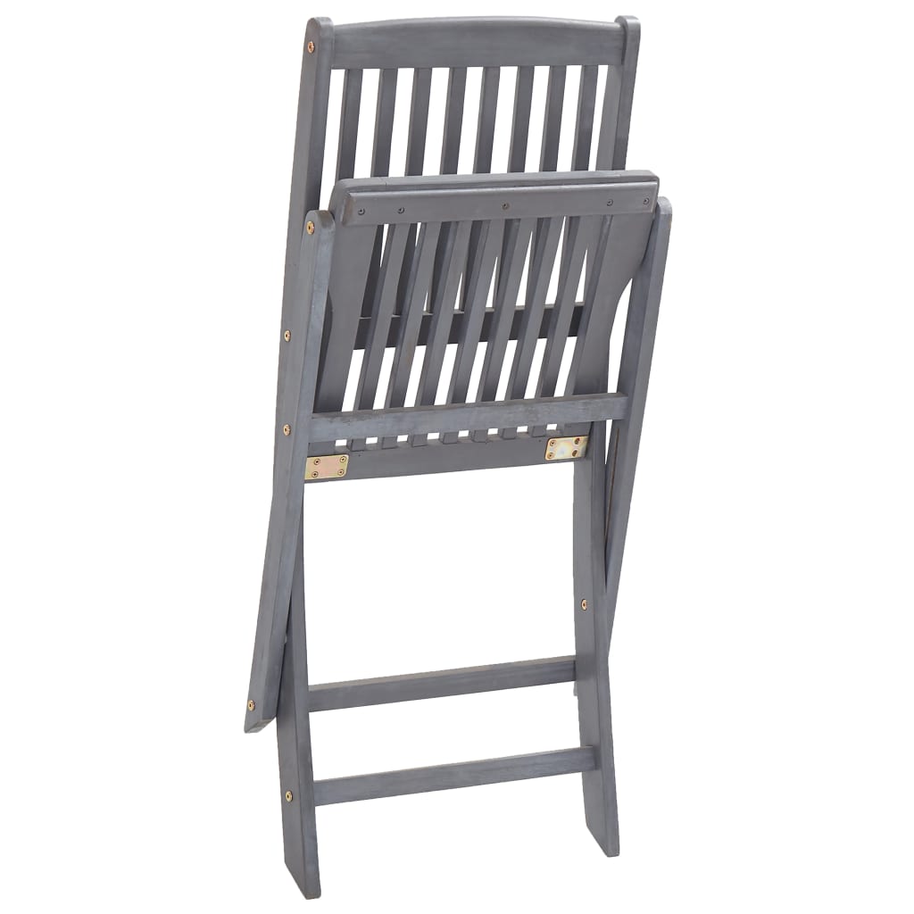 Tuinstoelen 2 st inklapbaar met kussens massief acaciahout is nu te koop bij PeponiXL, paradijselijk wonen!