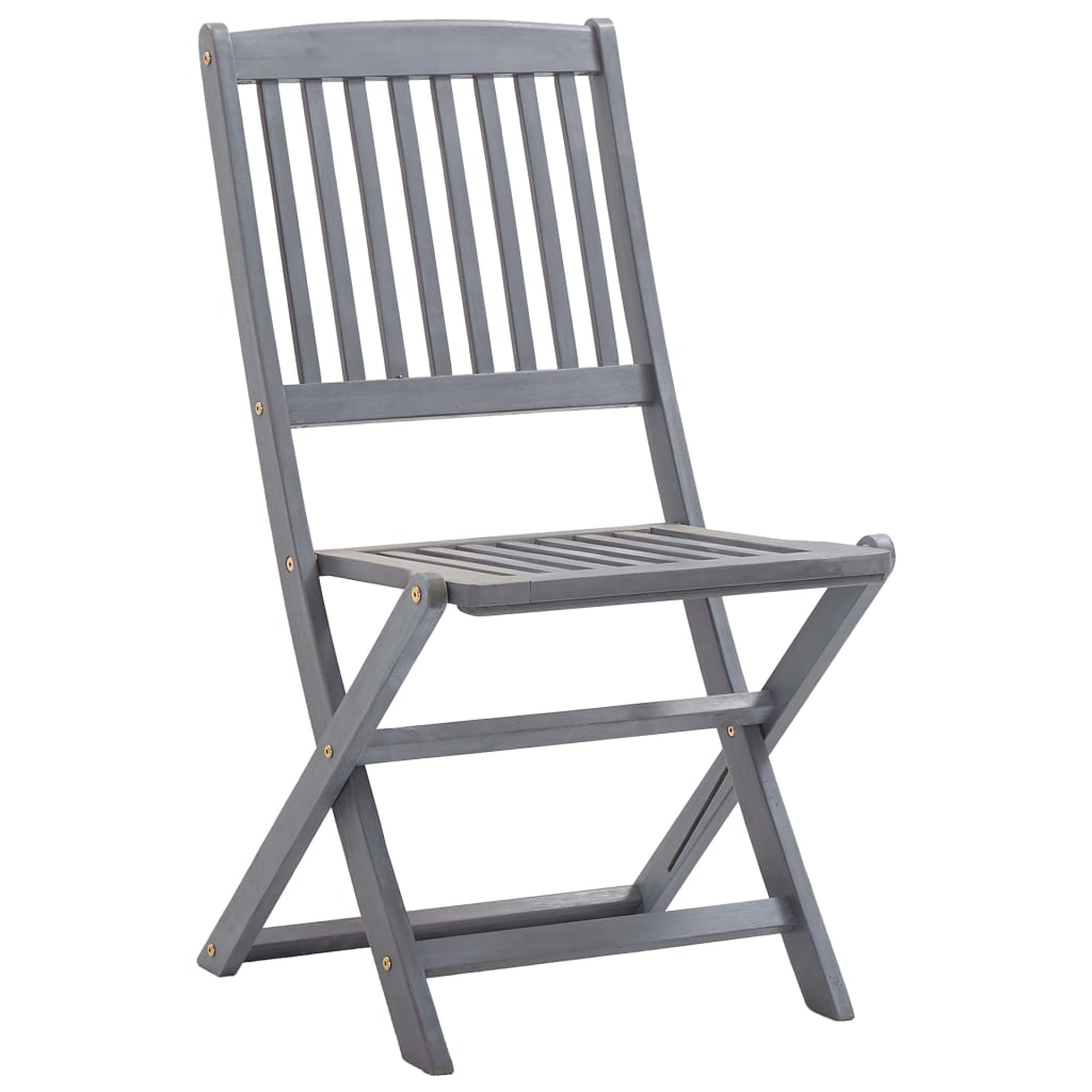 Tuinstoelen 4 st inklapbaar met kussens massief acaciahout is nu te koop bij PeponiXL, paradijselijk wonen!