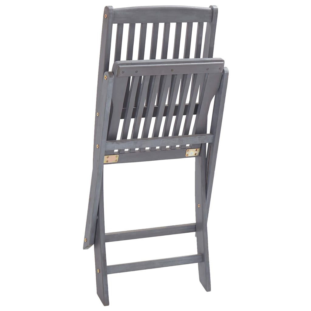 Tuinstoelen 4 st inklapbaar met kussens massief acaciahout is nu te koop bij PeponiXL, paradijselijk wonen!