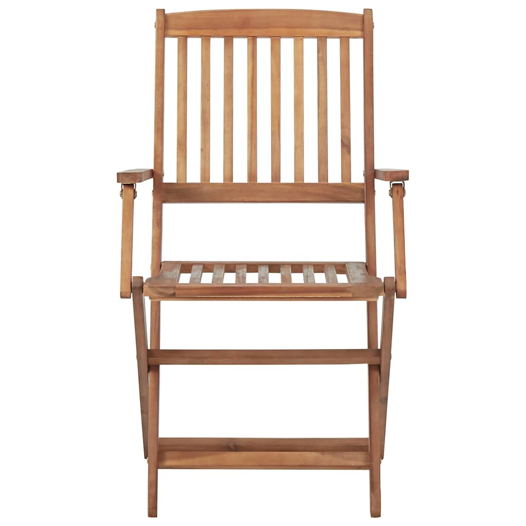 Tuinstoelen 4 st inklapbaar met kussens massief acaciahout is nu te koop bij PeponiXL, paradijselijk wonen!