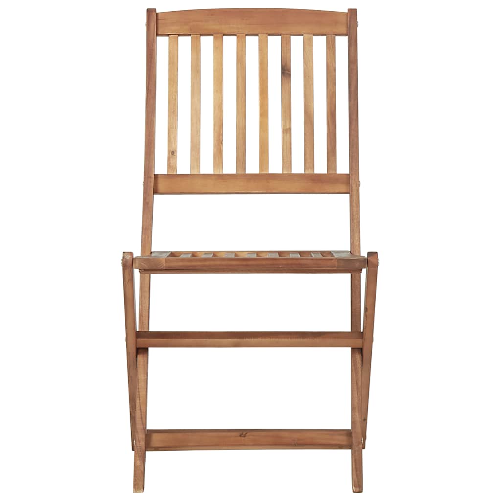 Tuinstoelen 4 st inklapbaar met kussens massief acaciahout is nu te koop bij PeponiXL, paradijselijk wonen!