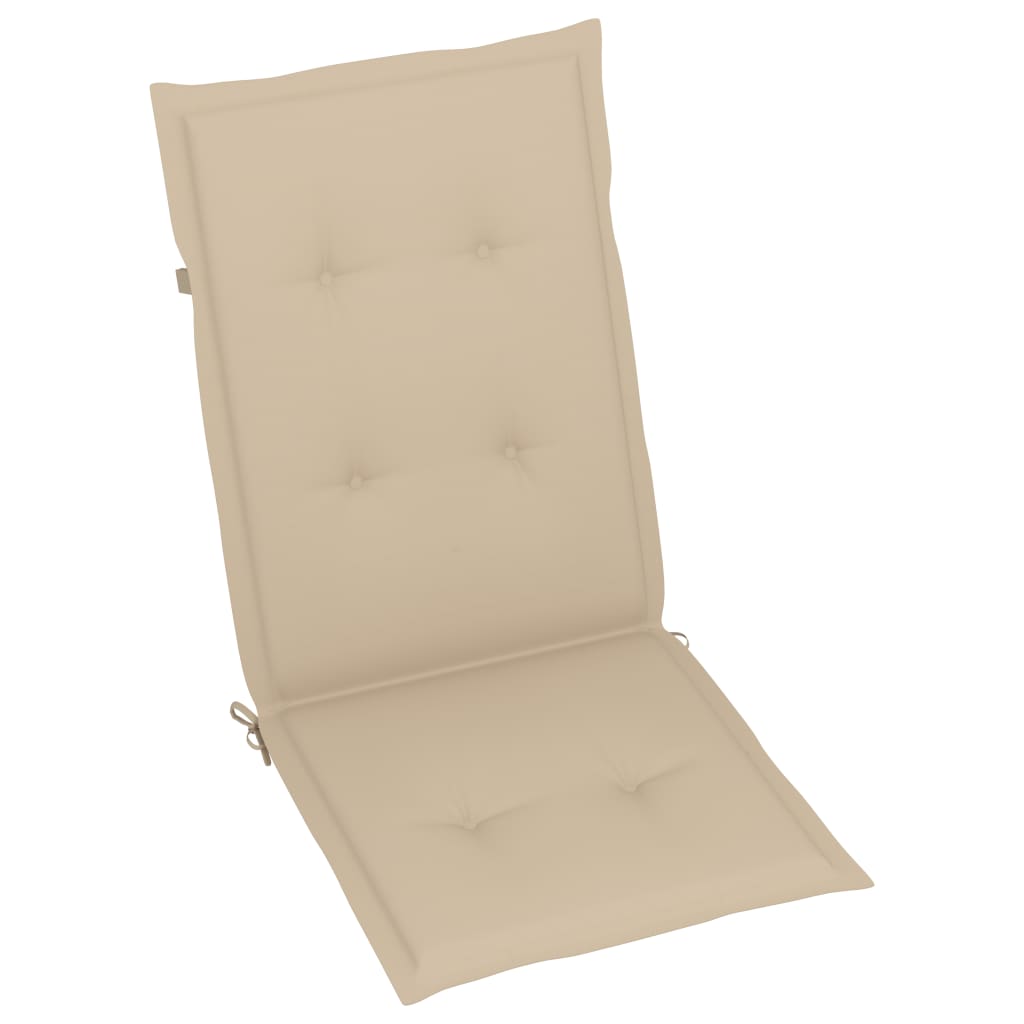 Tuinstoelen 2 st verstelbaar met kussens massief acaciahout is nu te koop bij PeponiXL, paradijselijk wonen!