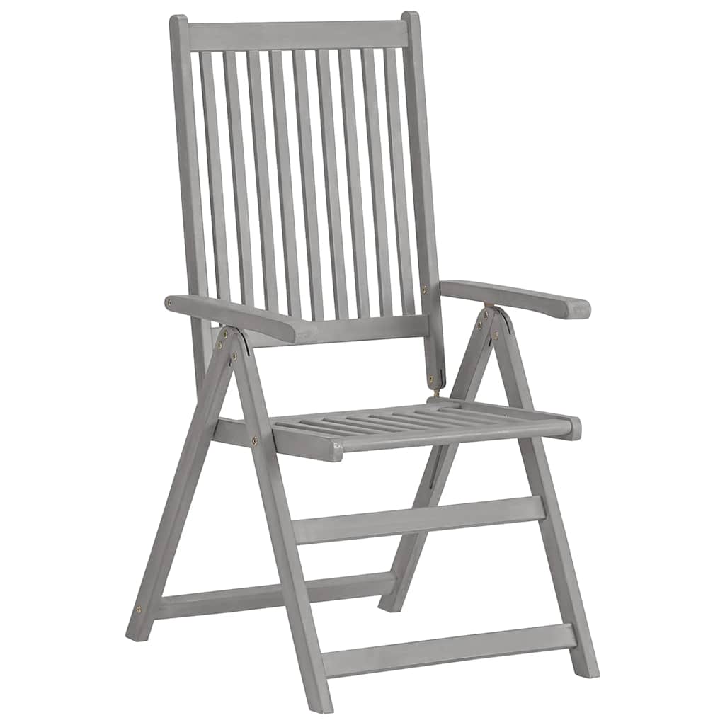 Tuinstoelen 2 st verstelbaar met kussens massief acaciahout is nu te koop bij PeponiXL, paradijselijk wonen!
