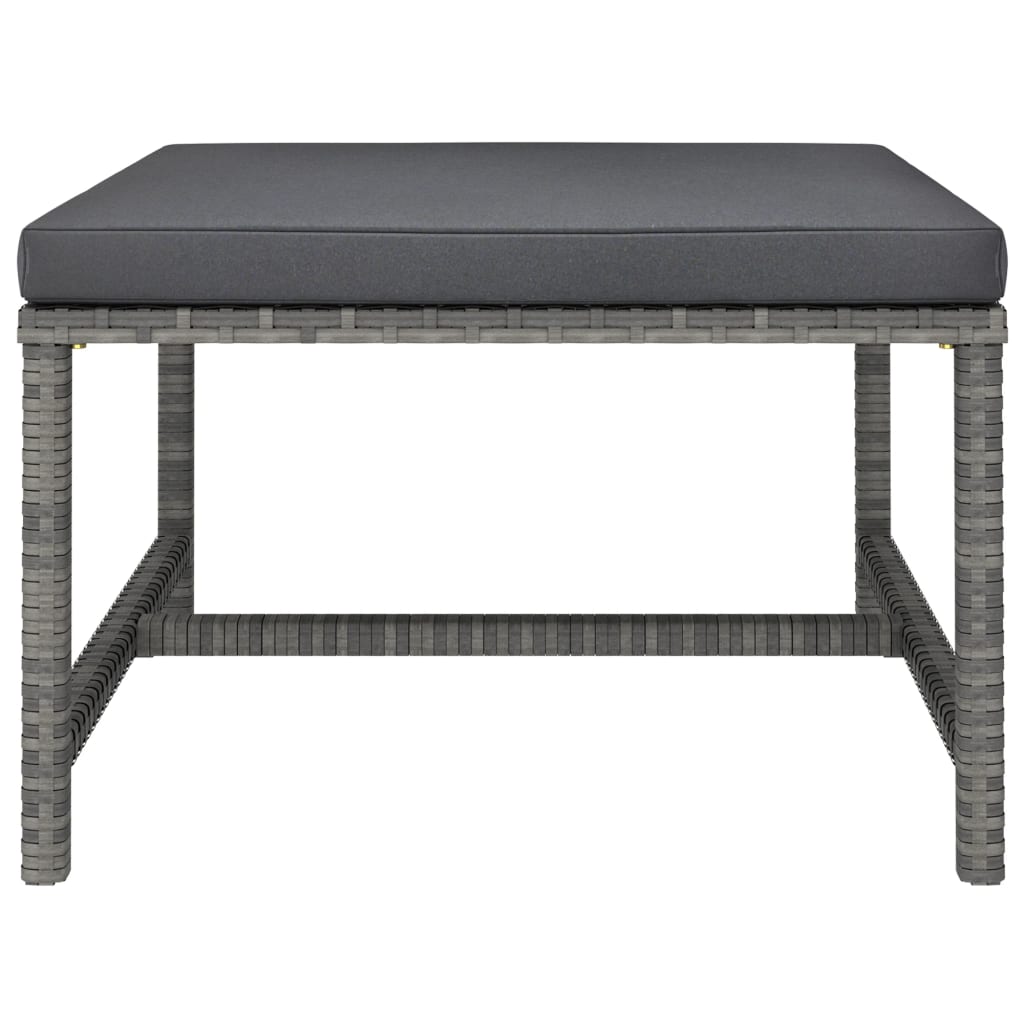 5-delige Loungeset met kussens poly rattan grijs is nu te koop bij PeponiXL, paradijselijk wonen!