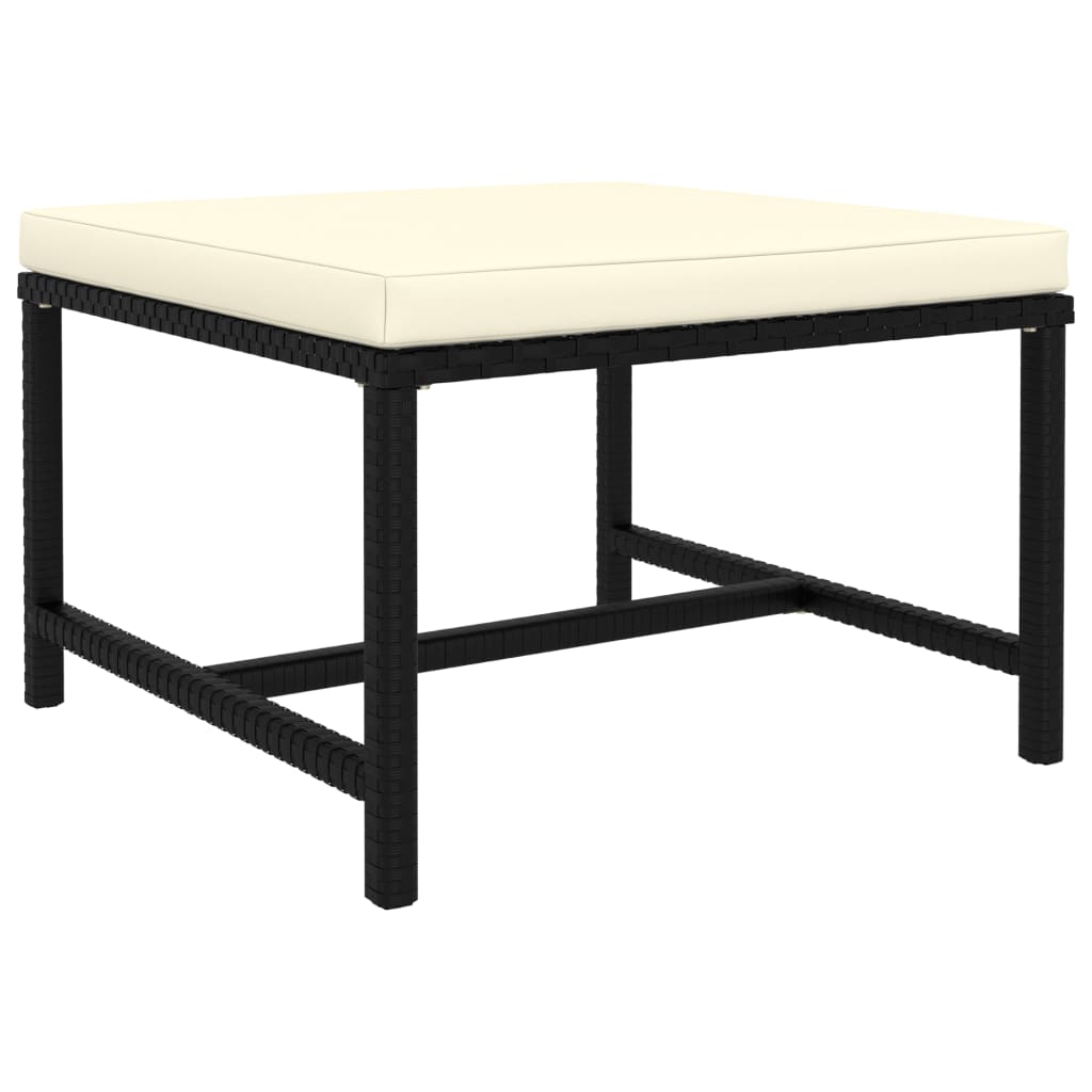 6-delige Loungeset met kussens poly rattan zwart is nu te koop bij PeponiXL, paradijselijk wonen!