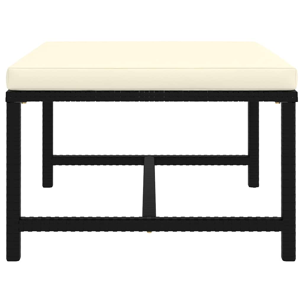 9-delige Loungeset met kussens poly rattan zwart is nu te koop bij PeponiXL, paradijselijk wonen!