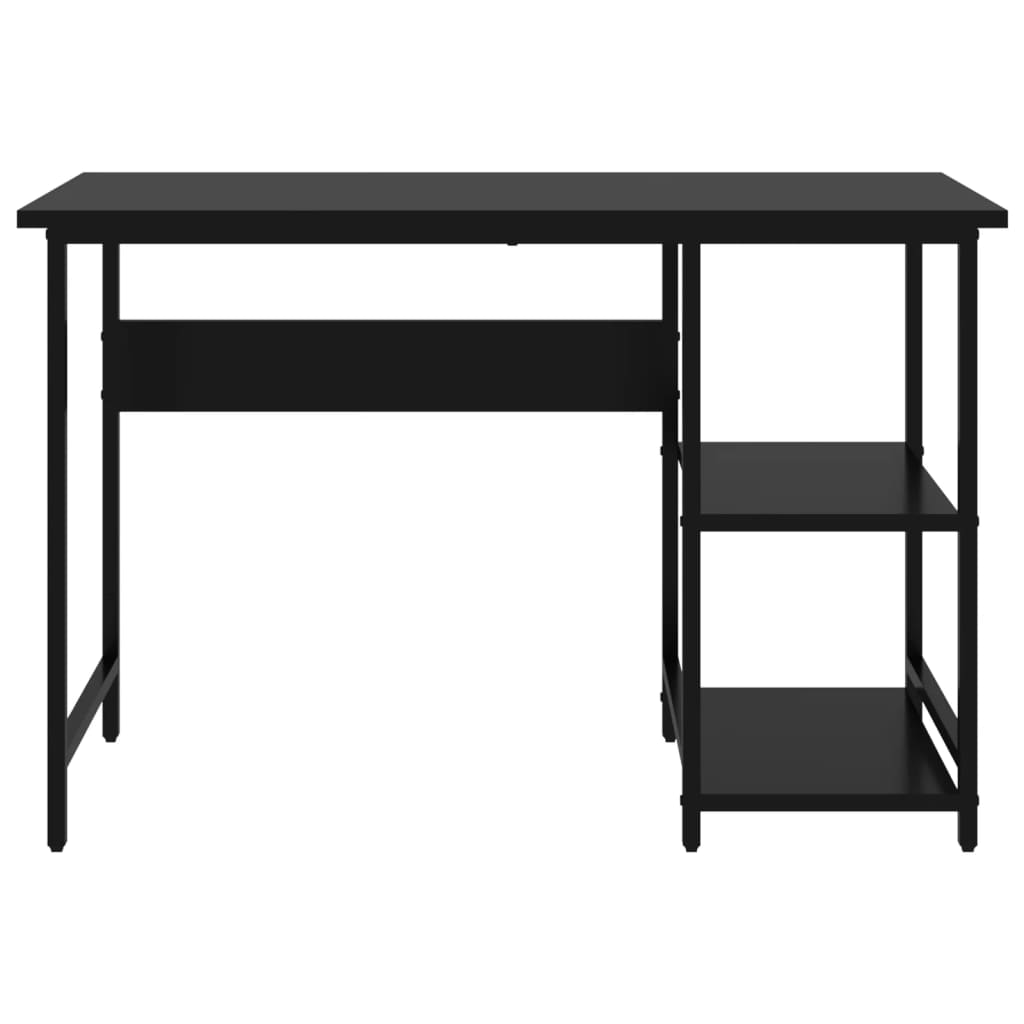 Computerbureau 105x50x72 cm MDF en metaal zwart is nu te koop bij PeponiXL, paradijselijk wonen!