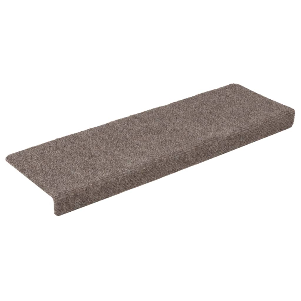 Trapmatten zelfklevend 15 stuks 65x21x4 cm beige rechthoekige rand is nu te koop bij PeponiXL, paradijselijk wonen!
