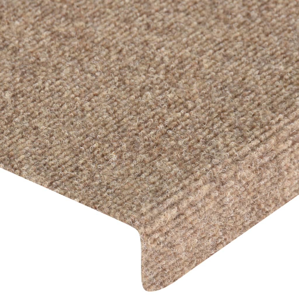Trapmatten zelfklevend 15 stuks 65x21x4 cm beige rechthoekige rand is nu te koop bij PeponiXL, paradijselijk wonen!