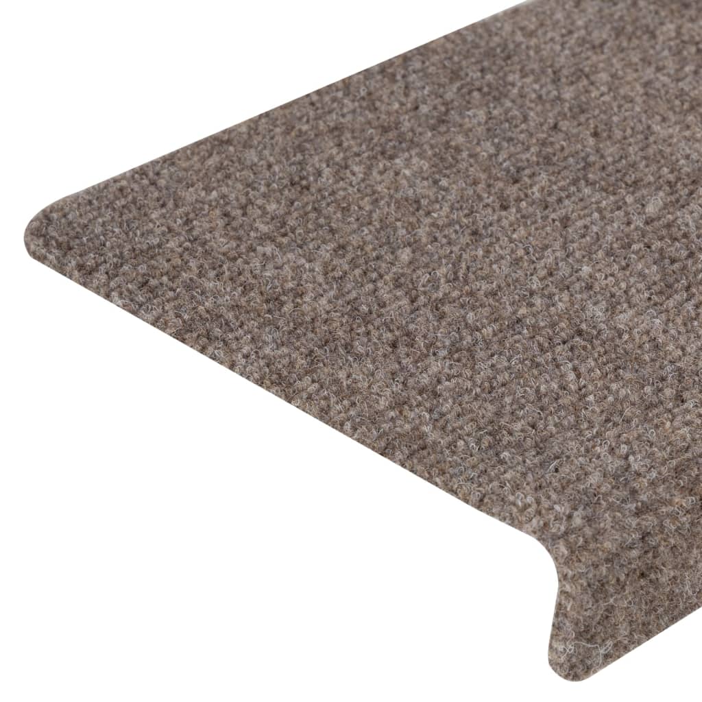 Trapmatten zelfklevend 15 stuks 65x21x4 cm beige rechthoekige rand is nu te koop bij PeponiXL, paradijselijk wonen!