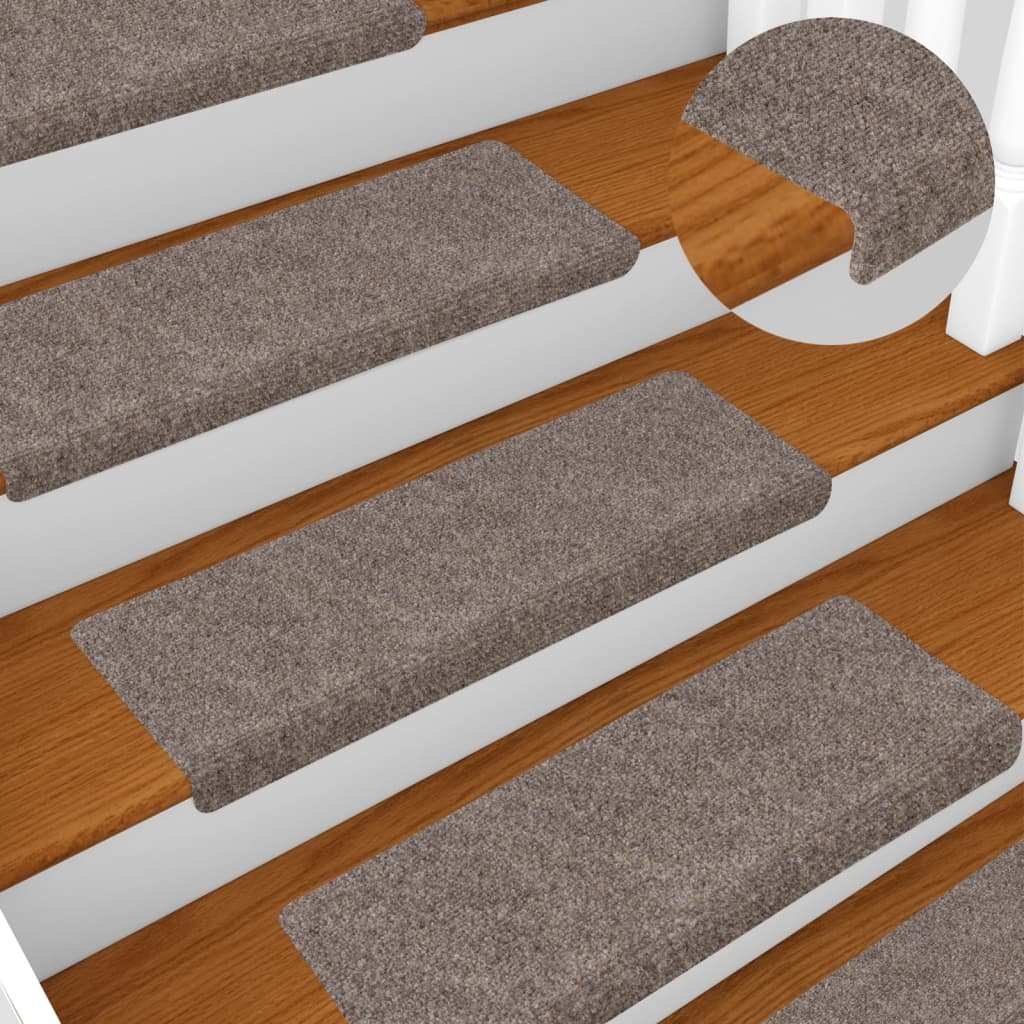 Trapmatten zelfklevend 15 stuks 65x21x4 cm beige rechthoekige rand is nu te koop bij PeponiXL, paradijselijk wonen!