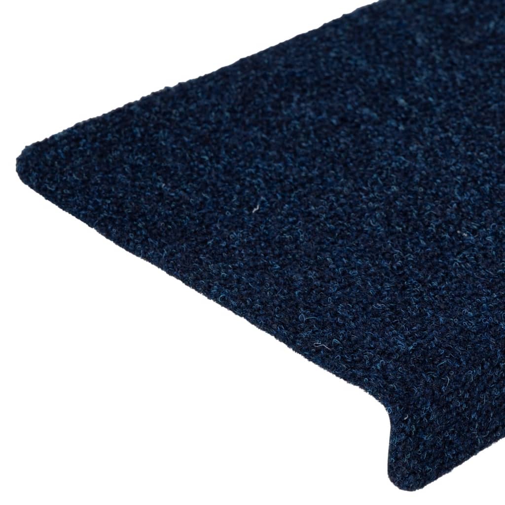Trapmatten zelfklevend 15 stuks 65x21x4 cm marineblauw met rechthoekige rand is nu te koop bij PeponiXL, paradijselijk wonen!