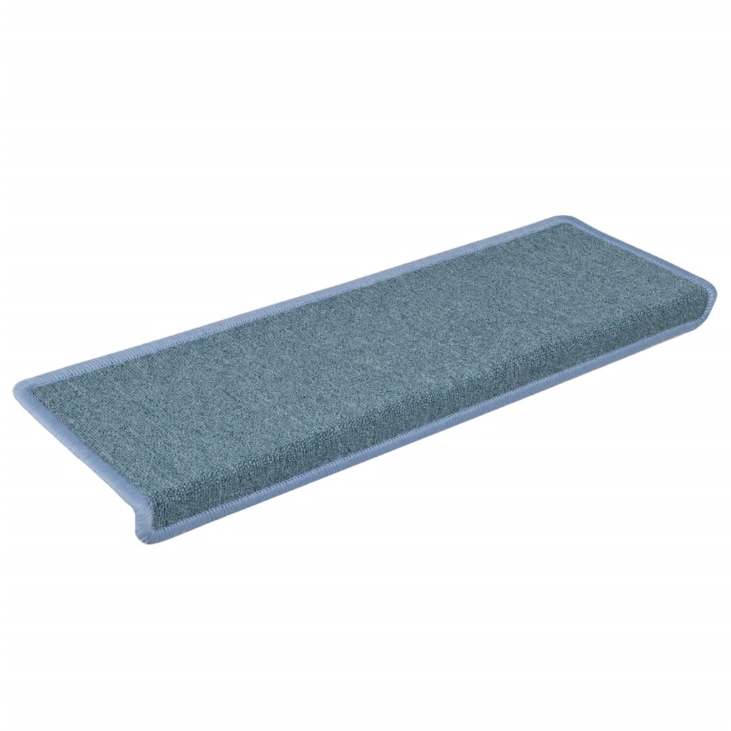 Trapmatten 15 st 65x21x4 cm Zeeblauw Rechthoekige Rand is nu te koop bij PeponiXL, paradijselijk wonen!