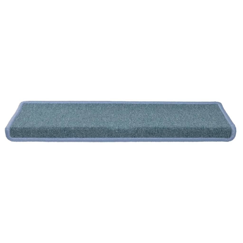 Trapmatten 15 st 65x21x4 cm Zeeblauw Rechthoekige Rand is nu te koop bij PeponiXL, paradijselijk wonen!