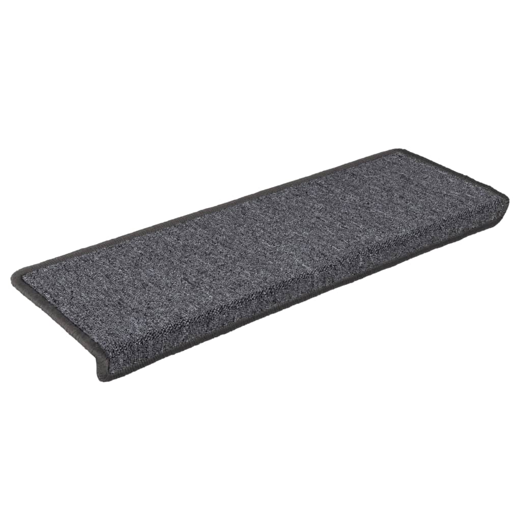 Trapmatten 15 st 65x21x4 cm Donkergrijs Rechthoekige Rand is nu te koop bij PeponiXL, paradijselijk wonen!
