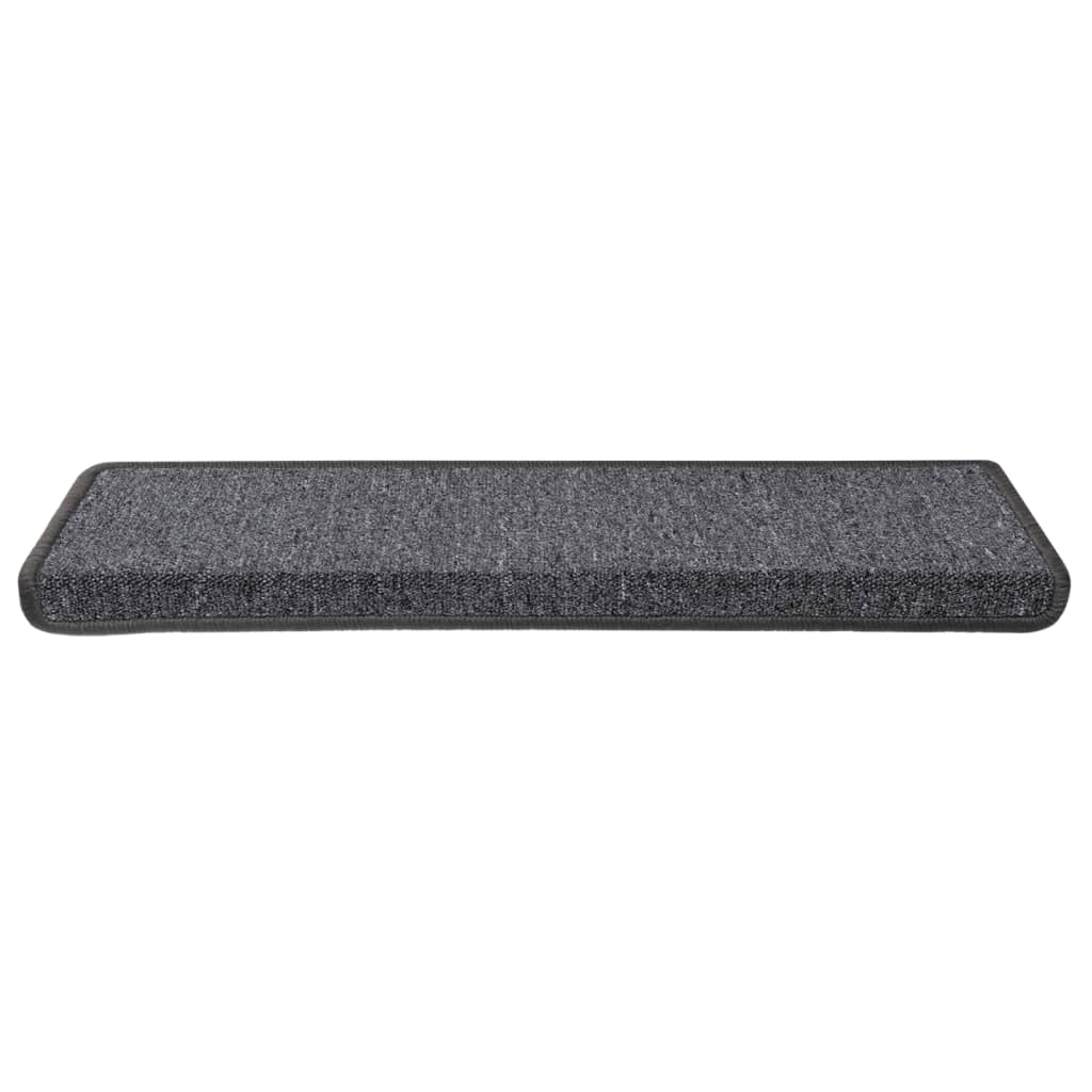 Trapmatten 15 st 65x21x4 cm Donkergrijs Rechthoekige Rand is nu te koop bij PeponiXL, paradijselijk wonen!