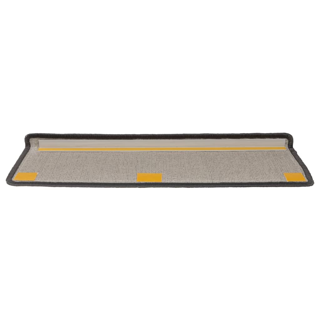 Trapmatten 15 st 65x21x4 cm Donkergrijs Rechthoekige Rand is nu te koop bij PeponiXL, paradijselijk wonen!