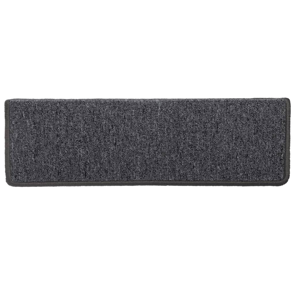 Trapmatten 15 st 65x21x4 cm Donkergrijs Rechthoekige Rand is nu te koop bij PeponiXL, paradijselijk wonen!