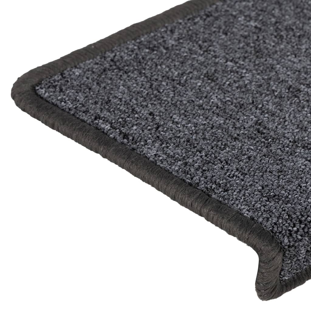 Trapmatten 15 st 65x21x4 cm Donkergrijs Rechthoekige Rand is nu te koop bij PeponiXL, paradijselijk wonen!