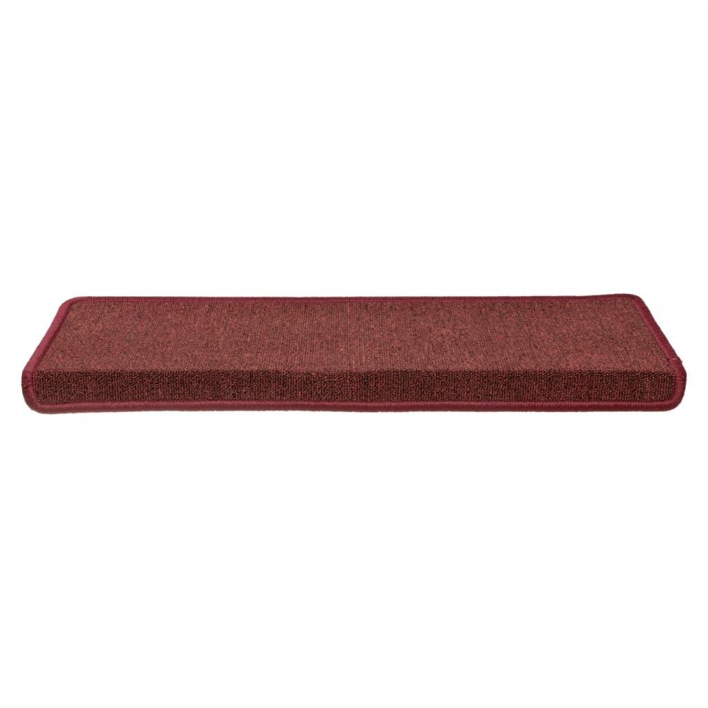 Trapmatten 15 st 65x21x4 cm Bordeaux Rechthoekige Rand is nu te koop bij PeponiXL, paradijselijk wonen!