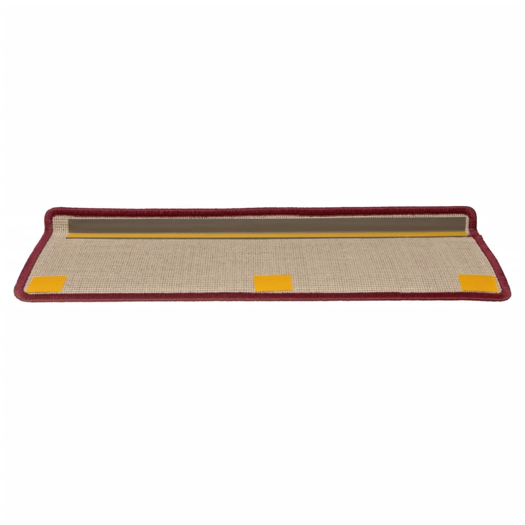 Trapmatten 15 st 65x21x4 cm Bordeaux Rechthoekige Rand is nu te koop bij PeponiXL, paradijselijk wonen!