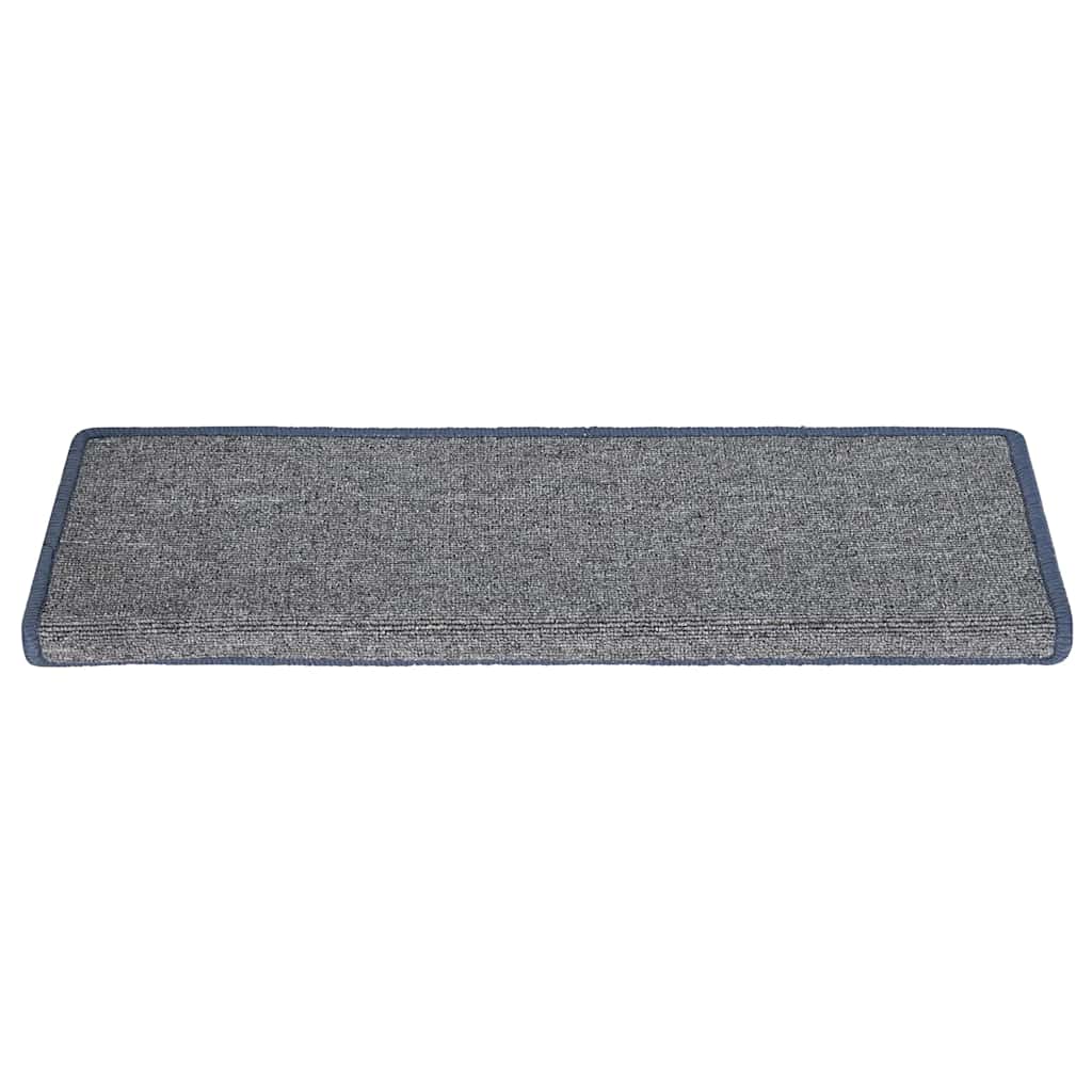 Trapmatten 15 st 65x21x4 cm lichtgrijs en blauw met rechthoekige rand is nu te koop bij PeponiXL, paradijselijk wonen!