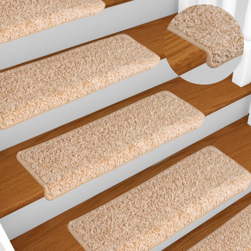 Trapmatten 15 st 65x21x4 cm Goud Rechthoekige Rand is nu te koop bij PeponiXL, paradijselijk wonen!