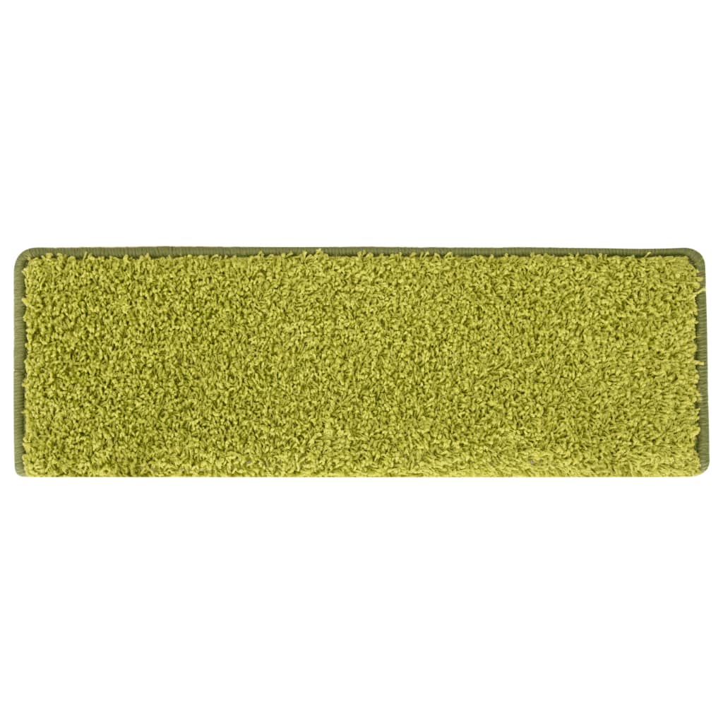 Trapmatten 15 st 65x21x4 cm Groen Rechthoekige Rand is nu te koop bij PeponiXL, paradijselijk wonen!