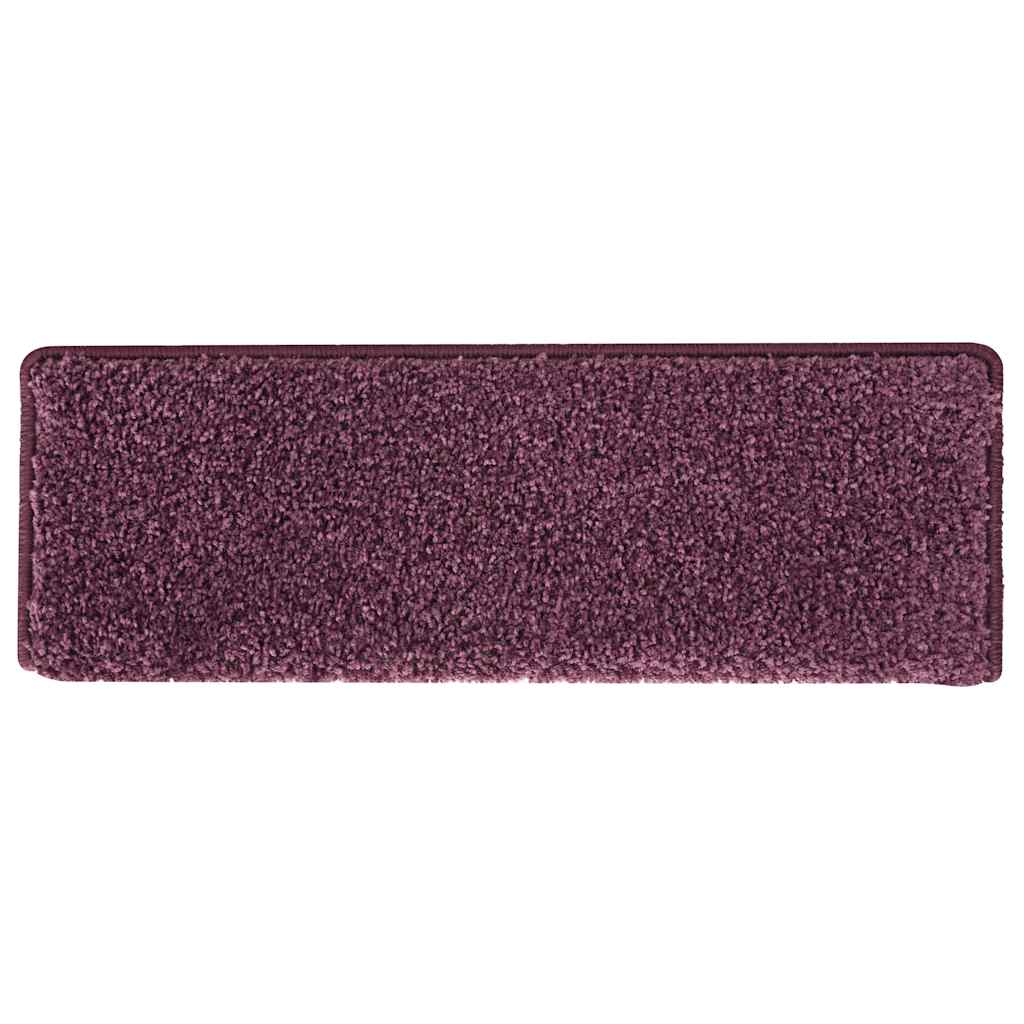 Trapmatten 15 st 65x21x4 cm Donkerpaars Rechthoekige Rand is nu te koop bij PeponiXL, paradijselijk wonen!